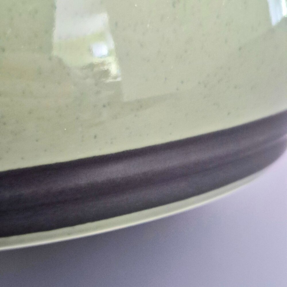 Pfaltzgraff Sphere 1.5 Qt Casserole Bowl, Modern Charcoal Gray & Green, USA Made - Picture 3 of 8